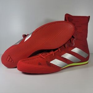 Adidas Box Hog 4 Boxing MMA Shoes Red Silver Yellow JP9846 Mens Size 11 New